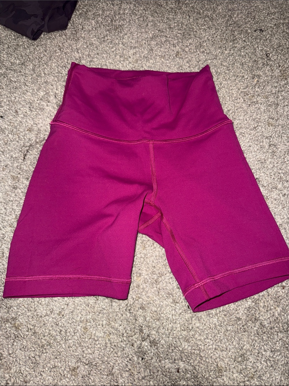 LuluLemon Women’s High-Waist Magenta Bike Shorts